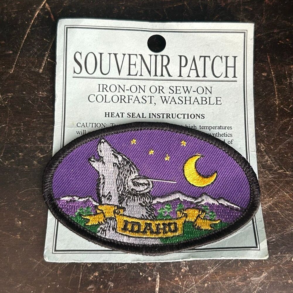 Idaho Howling Wolf Souvenir Embroidered Patch
